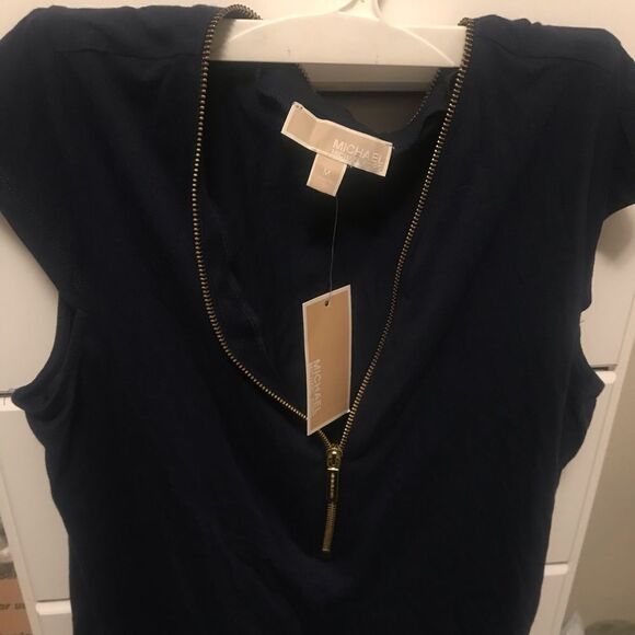 ✨HP✨Michael Kors
Women's Green Ziptrim Blouse✨ - Picture 3 of 7